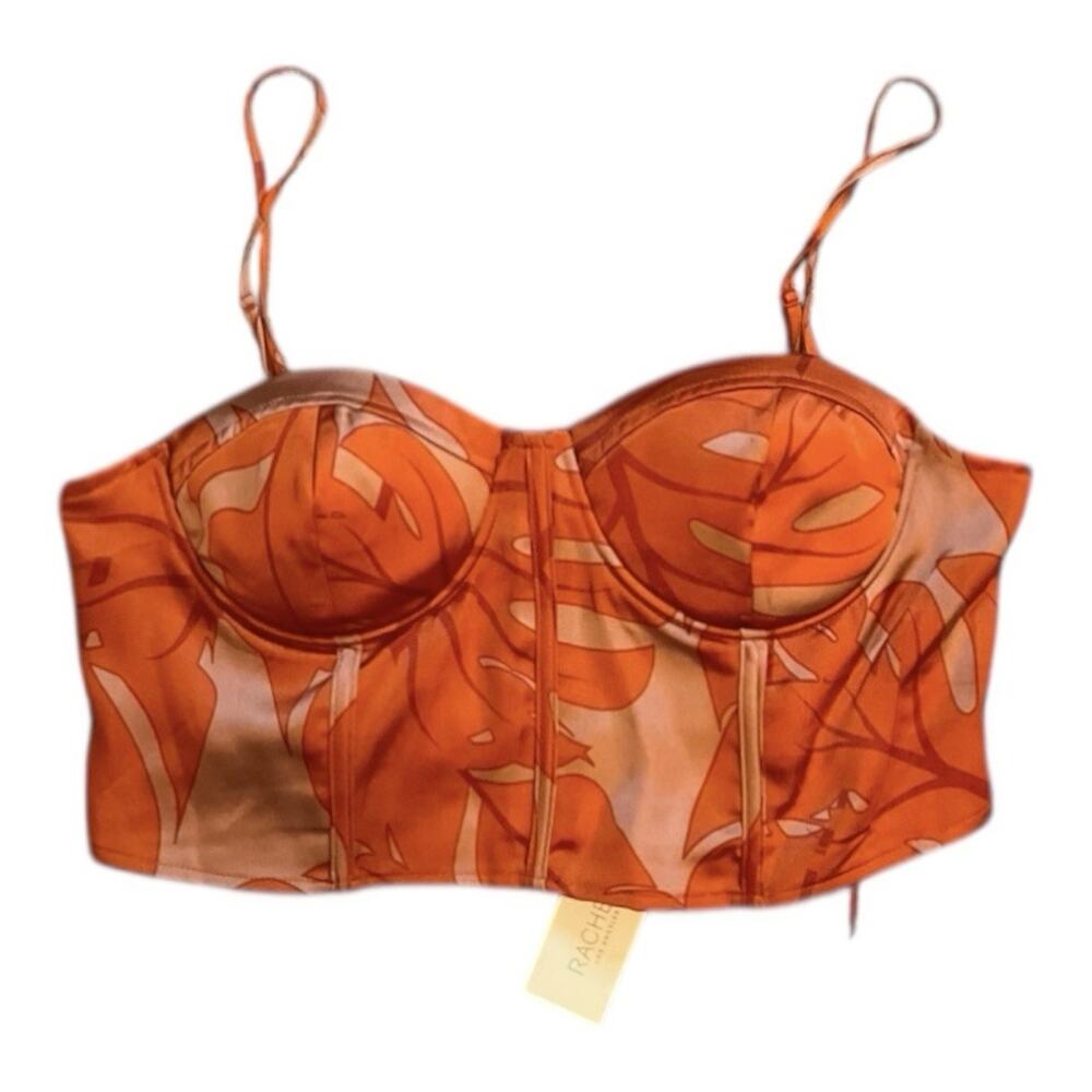 Y2K Rachel Zoe Corset Women XL Orange NWT